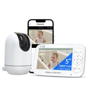 Lcd Seguridad en el hogar Monitor de bebé inalámbrico seguimiento automático 2