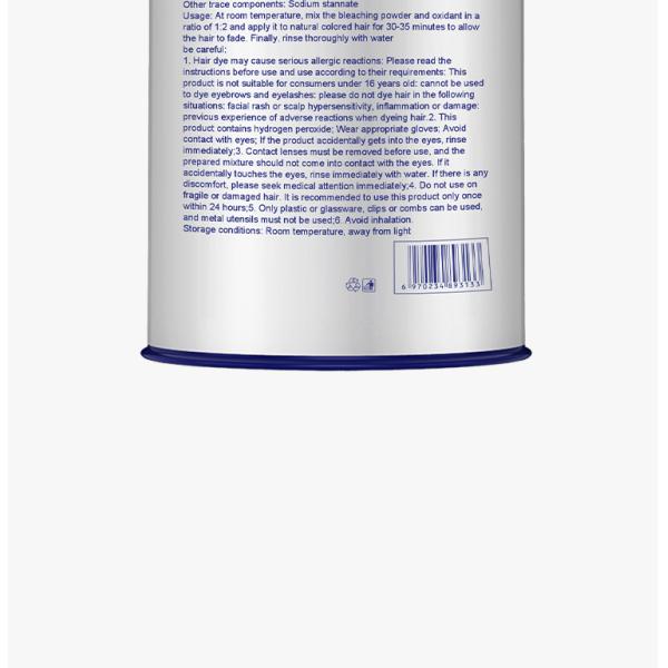 8.5-Level Salon Bleach Powder 70 Min Lift, Corn Starch Shield