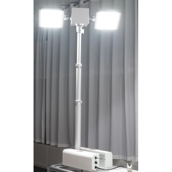 1.8m emergency light tower-pneumatic telescopic mast light tower for fire vehicle, pan tilt light tower, pneumatic mast lighting tower NR-R1800-240