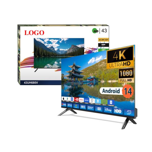LED Smart TV 32 40 50 55 65 Inch 4K UHD Android HDR WiFi Ready