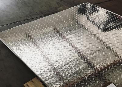 3003 5052 Stair Tread Plates / Highly Bright Finish Aluminum Sheet For Deck Steps