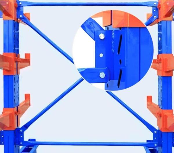 Warehouse Heavy Duty Cantilever Storage Racks Adjustable Cantilever Shelf 300–800kg/Arm