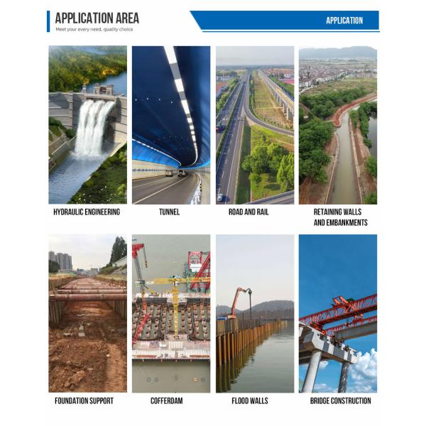 Q235 Q345 Cold Formed Steel Sheet Pile Sp-U400*170*15.5 304 316 Sy295 Ysp45