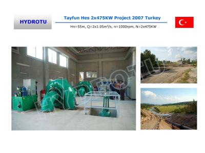 Hidro turbina horizontal pequena de Francis/turbina com 100KW - da água gerador 5MW Synchro
