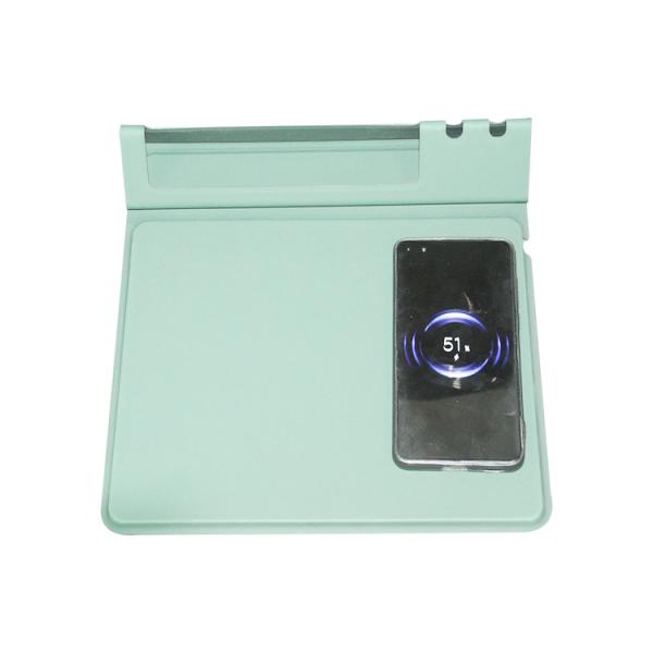 Manufacturers Wholesale Customize Logo Size Multifunctional Folding Chargeable Wireless Charging Leather Mouse Pad