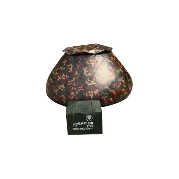 Almacenamiento de emergencia militar Tanque de agua de lona de color camuflado Tanque de agua de volumen de 5000L
