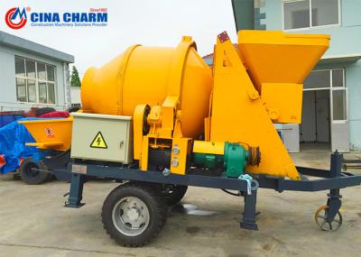 JBS40 Portable Mobile Concrete Mixer With Pump 40M3/Hr Construction Engineering