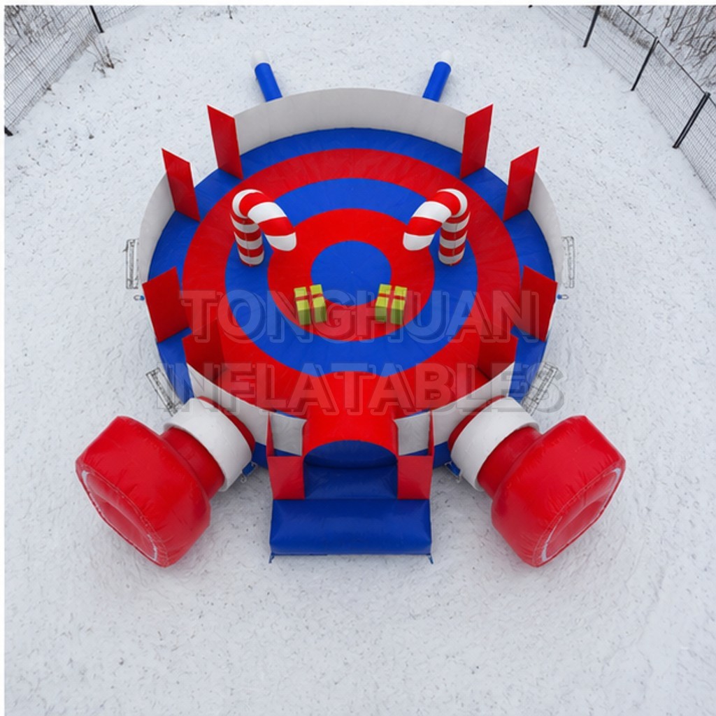 Santa Claus Inflatable Bounce House for Commercial Christmas Events