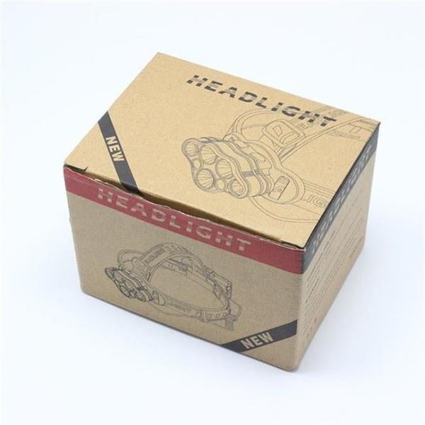 Rechargeable Headlamp, 8 LED 18000 Lumen Bright Headlamp with Red Light, IPX4 Waterproof USB Headlight, Head Lamp