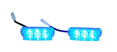 alta intensidade azul das luzes de emergência da montagem da superfície da cabeça da luz do diodo emissor de luz da polícia 3W