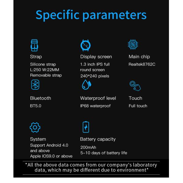 Sports imperméables Smartwatch Amazfit Y68 Y60 Y16 Digital de bracelet