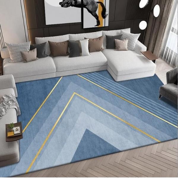 Rectangle Polyester Fiber Living Room Floor Carpets Household Absorption Bedroom Sofa
