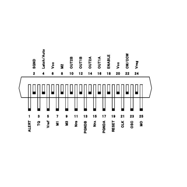 Stepper Motor Controller IC TB6600HG 8V to 42V Motor Controllers Driver IC Chip HZIP-25
