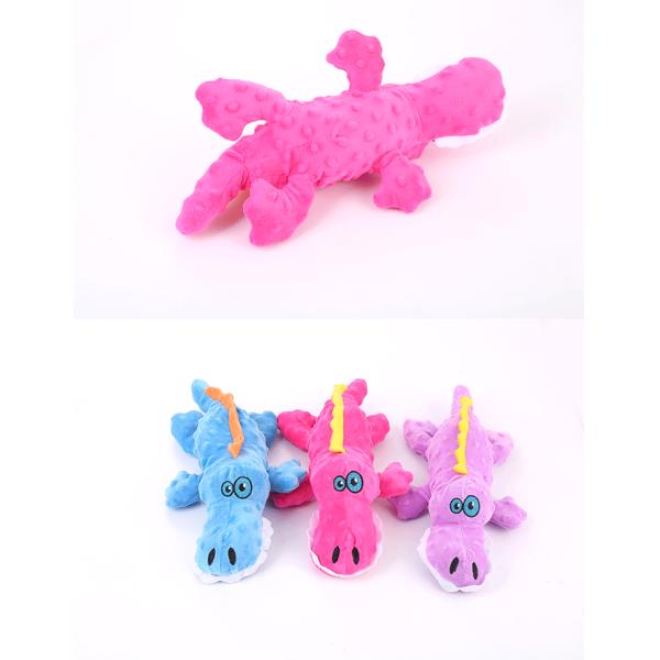 Realistic Cartoon Crocodile Plush Dog Pet Toys Fabric Squeaky Cute