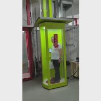 0.25 M/S Elevador de cápsulas de color para 2 personas con suelo de mármol o granito