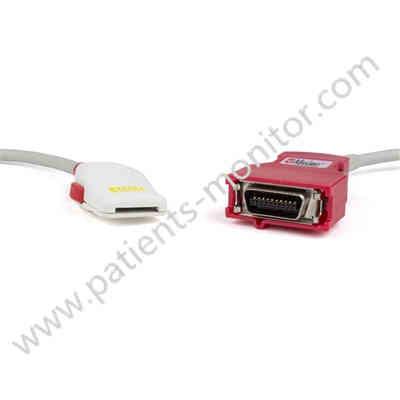 O adaptador paciente da extensão SpO2 cabografa 12FT Masima ajustou 2060 séries vermelhas 20 Pin Connector de PC-12 LNOP