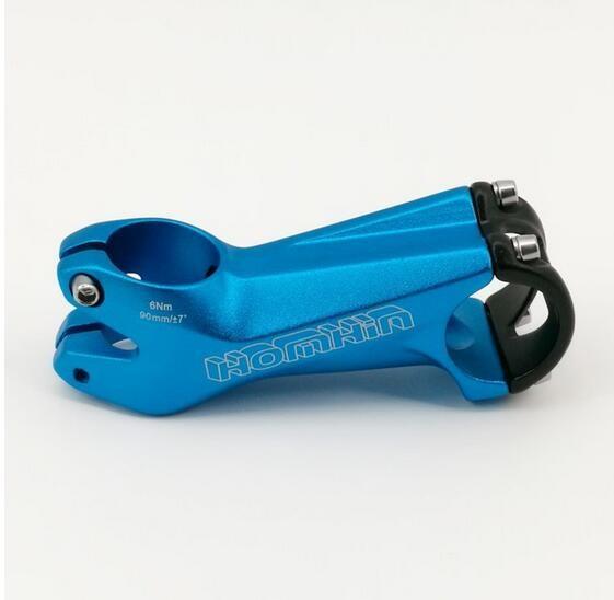 Bicicleta Stem Alloy Logotipo personalizado OEM para bicicleta XC +-17 grau 80/90/100mm comprimento Diâmetro 31,8mm