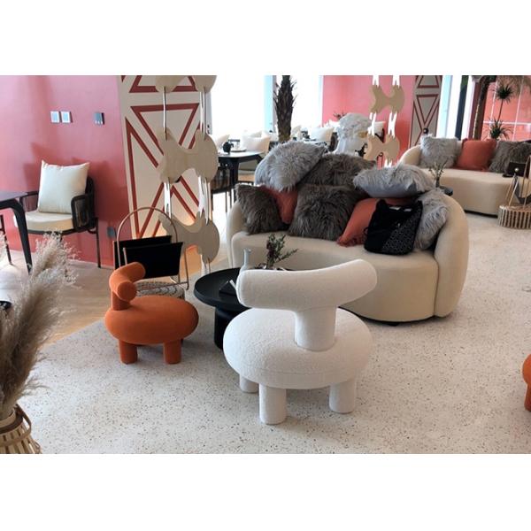 Cashmere Single Sofa Chair For Bedroom Nordic Low Lounge Indoor