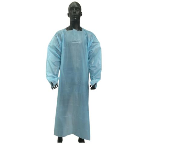 Thumb Loop CPE Gowns with Tie Closure for Hospitals & Medical Institutions