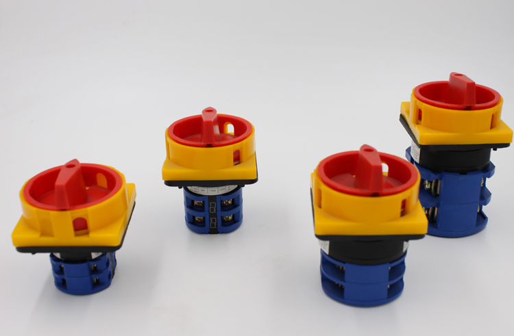 LW26GS Series 32A Rotary Cam Switch Pad-Lock Type 3-Pole 2-Position Isolator Switch with OFF-ON