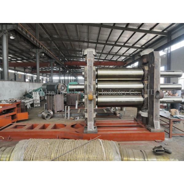 Three Rolls Rubber Calender Mill 0.2MM For Double Side Coating