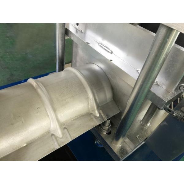 4.8 Tons Roof Ridge Cap Roll Forming Machine , Metal Steel Roof Roll Forming Machine