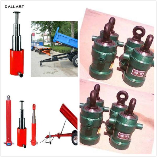 10 Inch Single Acting Hydraulic Ram 3-5 Stages Telescopic Sleeve Cylinder Structure
