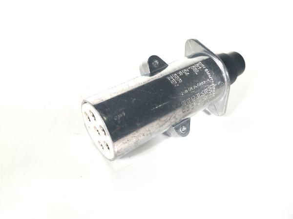 Aluminum European Trailer Plug Adapter Silver Coated 24V S Type Plug