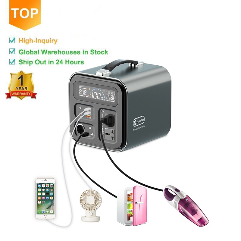 Электростанция солнечного генератора Gofort 220V 600W портативная с выходом 1488000mAh AC