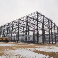 Structure en acier léger entièrement personnalisable cadre préfabriqué grand atelier d'entrepôt de canopée pour le pliage lourd