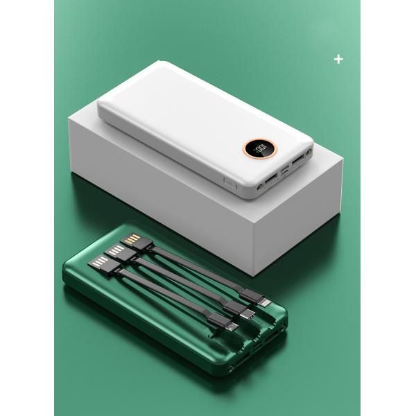 New Arrival Fast Charging Battery Display Power Bank Portable Mobile Phone Power Bank 10000mah With Charging Cable