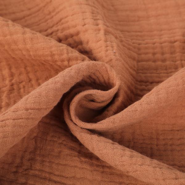 High Quality Wholesale Factory Woven Fabric Solid Color Crinkle Fabric Pure Cotton for Girls Women's Clothing Dress Shirt