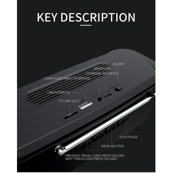 стабилизированный диктор bluetooth полного диапасона IPX4 водостойкий