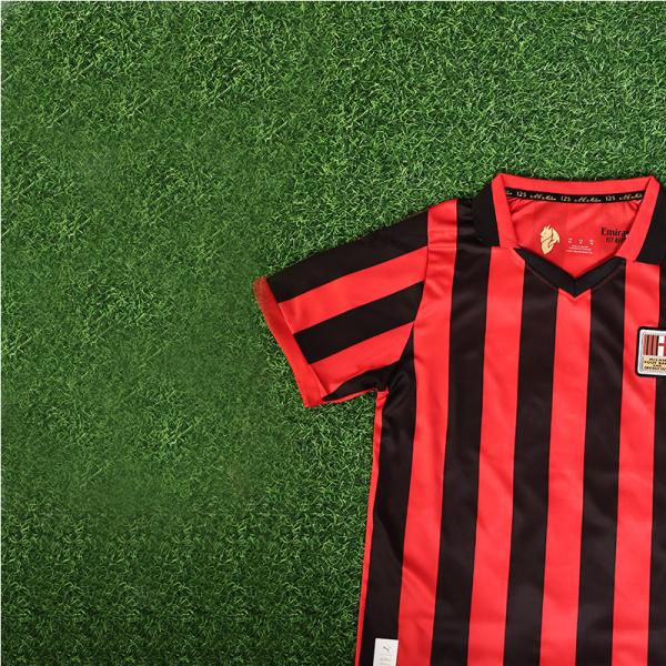 125th Anniversary AC Milan Childrens Football Jerseys Team Customization