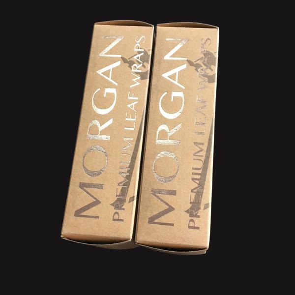 Small Bulk Brown Gift Card Box Pen Packing UV Embossed Debossed Stamped