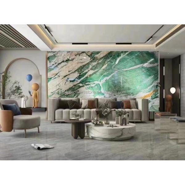 Natural Stone Brazil Marble Backlit Sodalite Green Quartzite for Bedroom Design Ideas
