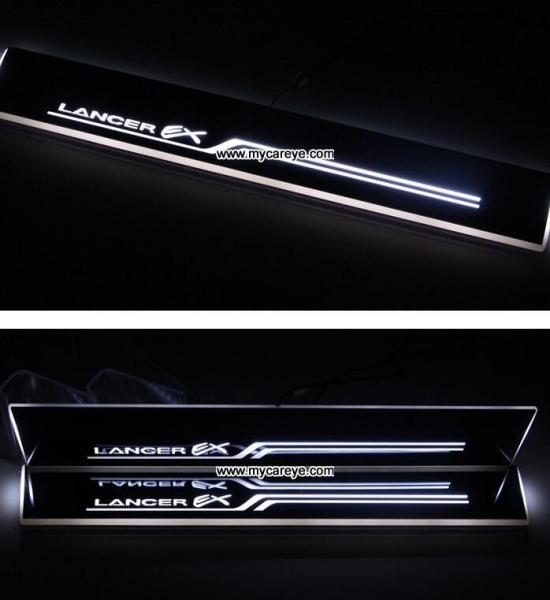 Mitsubishi Lancer car door welcome lights LED Moving Door sill Scuff for sale