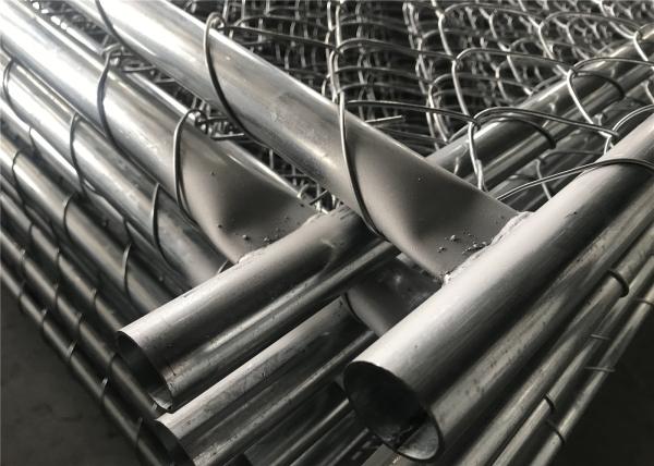Chain Link Construction Fencing Panels 6'x10'/9.5' Mesh 2.25x2.25 diameter 3.00mm Hot dipped Galvanized