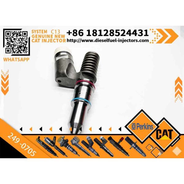 Caterpillar Original Diesel Fuel Injector 249-0705 244-7695 New for C13 Excavator Engine Parts