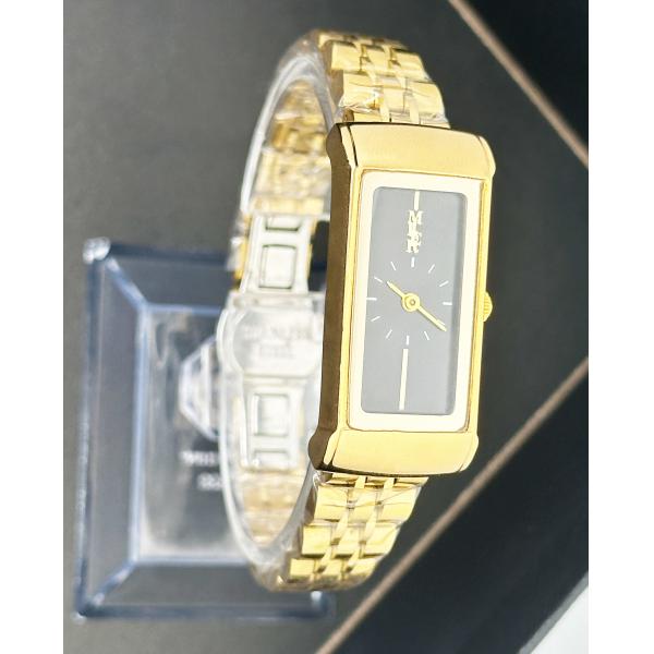 Черный циферблат Девушки стильные наручные часы с ремнем из нержавеющей стали