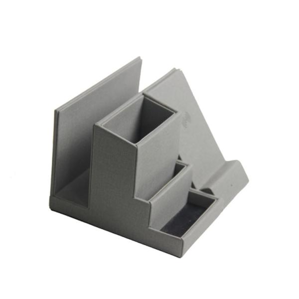 Creative Pu Leather Large Capacity Wireless Charger Pen Holder Desktop Storage