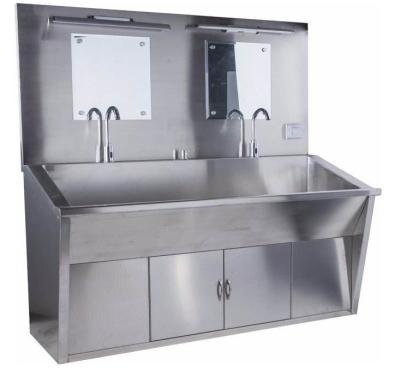 SUS304 Pedal Operated Hand Wash Basin Sink 500ml/H 1500*600*1800mm
