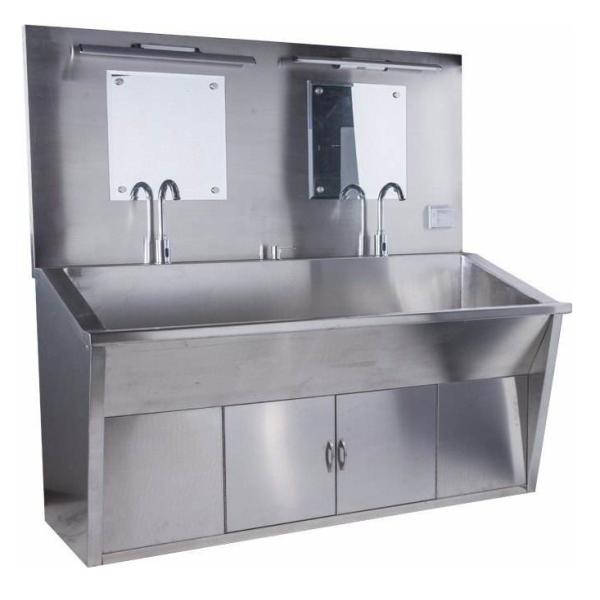 Раковина эксплуатируемая педалью руки SUS304 мытья таза 500ml/H 1500*600*1800mm