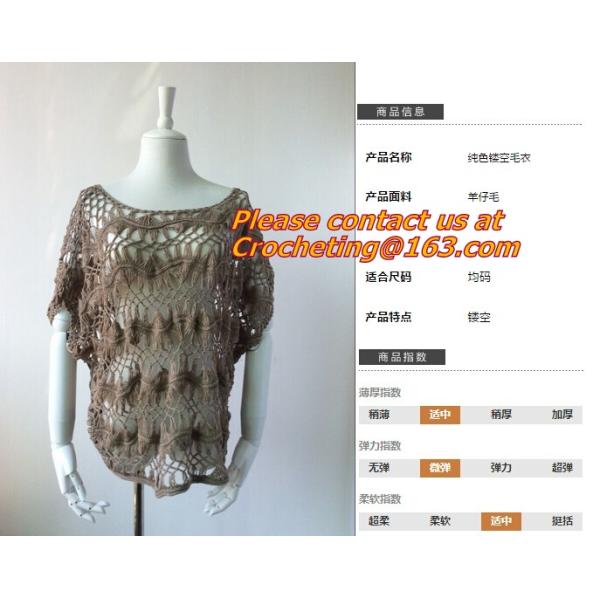 Hollow out belt sexy knitted crover up crochet beach dress robe femme sund, clothing