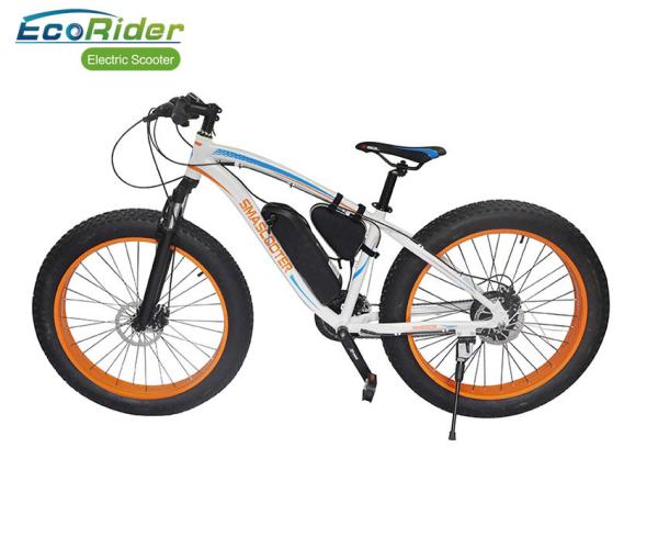 Fat Tire 2 Wheel Electric Bike 26 Inch Suspension Top High Rate Motor 48V 350W