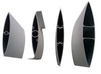Extrusions en aluminium de profil de mur rideau de perçage pour l'auvent de rideau