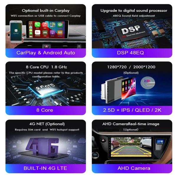 32G/64GB ROM Full Fit Touch Screen Car Radio Player for Volvo S40 C30 C70 2004-2013
