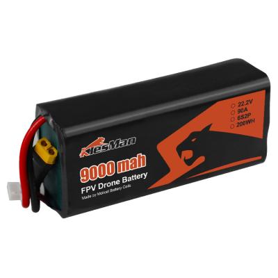 Molicel 6S2P P45B INR-21700 FPV Battery Pack 22.2V 9000mAh for Low Temperature FPV 7inch 10inch Drone