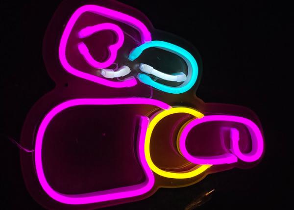 lipstick neon sign Cosmetics store channel letters, signboards, logos, advertising boxes, landscapes and stage decoratio