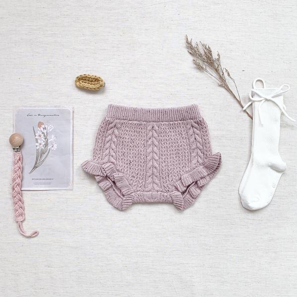 Winter Kids Toddler Girl Pants Children Baby Short Pants Knitted Leggings Baby Knitted Shorts